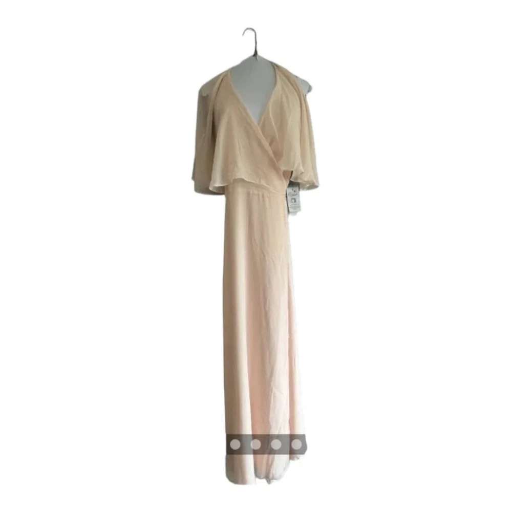 Modcloth Wedding Wrap Maxi Dress Wrapped in Rapture Light Pink Sz 2 - Picture 3 of 11